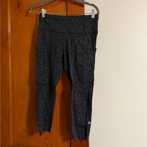 lululemon athletica Charcoal Patterned Leggings